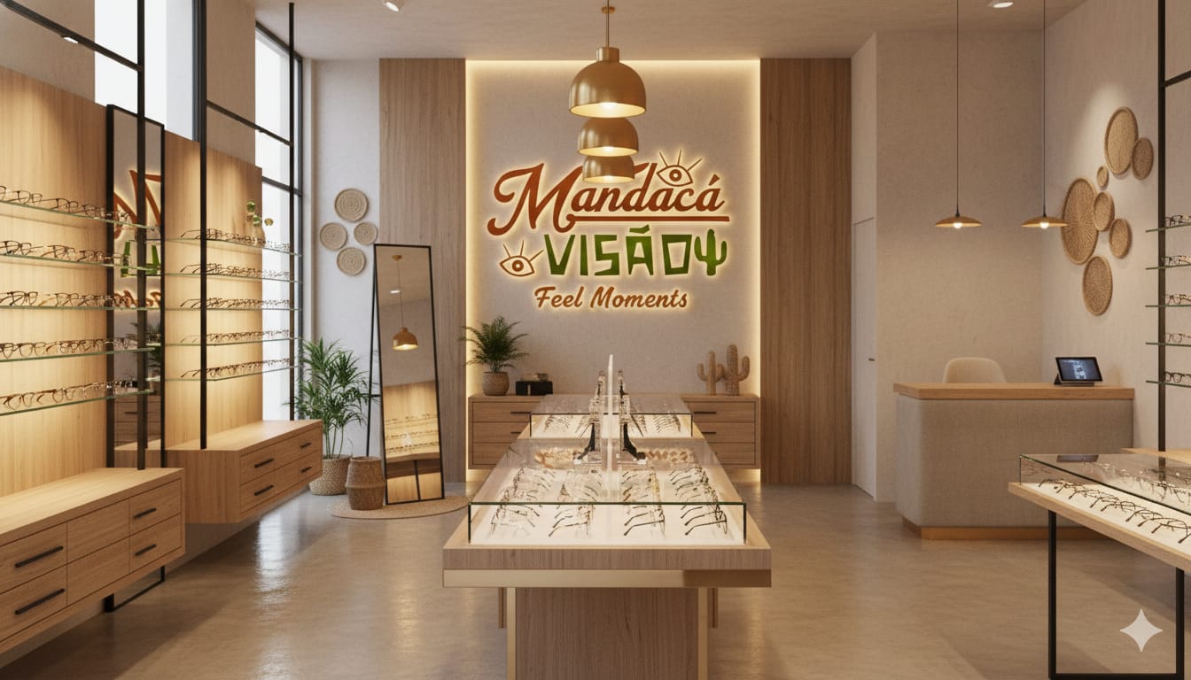 Interior da loja Mandacá Visão em Fortaleza